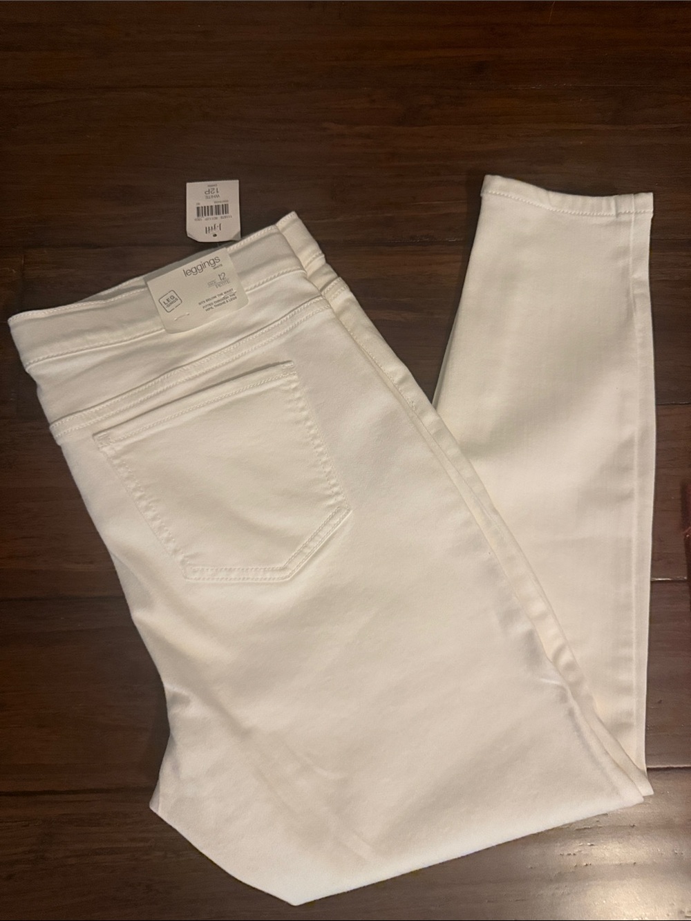 J Jill White denim skinny jeans size 12 petite-NWT